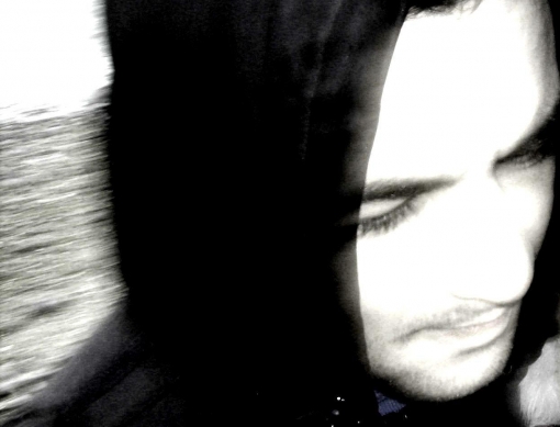 Black and White Portrait photo of DJ/Producer Forensics
